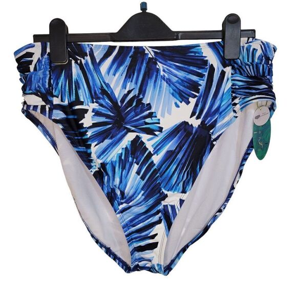 Mynah Womens Abstract High Waist Bikini Swimsuit Bottom (Size XXL) - Picture 1 of 5